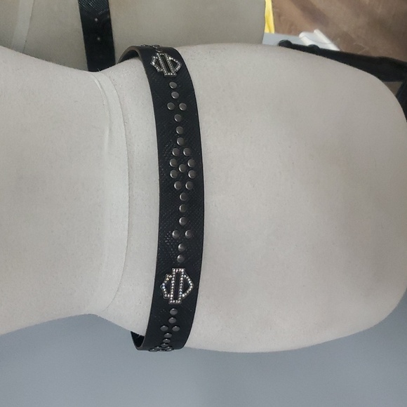 HARLEY DAVIDSON STUDDED SNAKE BELT BLINGED OUT SIZE SMALL 37\
